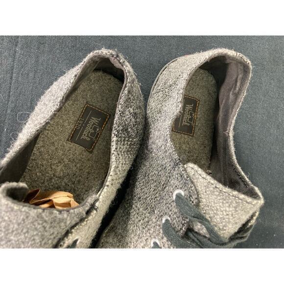 Woolrich Men's Low Top Sneakers Gray Ombre Wool Lace Up Shoes Size 11 - Picture 7 of 13